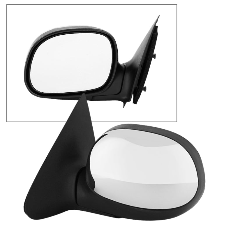 SPYDER Xtune Ford F150 F250 97-03 OE Mirror Chome Power Heated Left MIR-15104-132-P-L 9934858