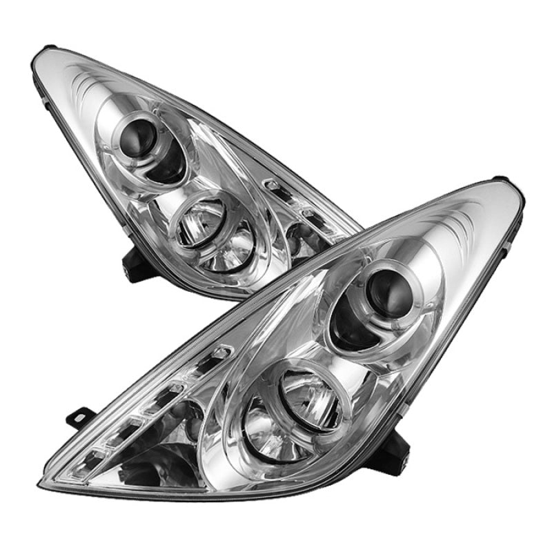 SPYDER Toyota Celica 00-05 Projector Headlights LED Halo DRL Chrm High H1 Low H1 PRO-YD-TCEL00-LED-C 5011855