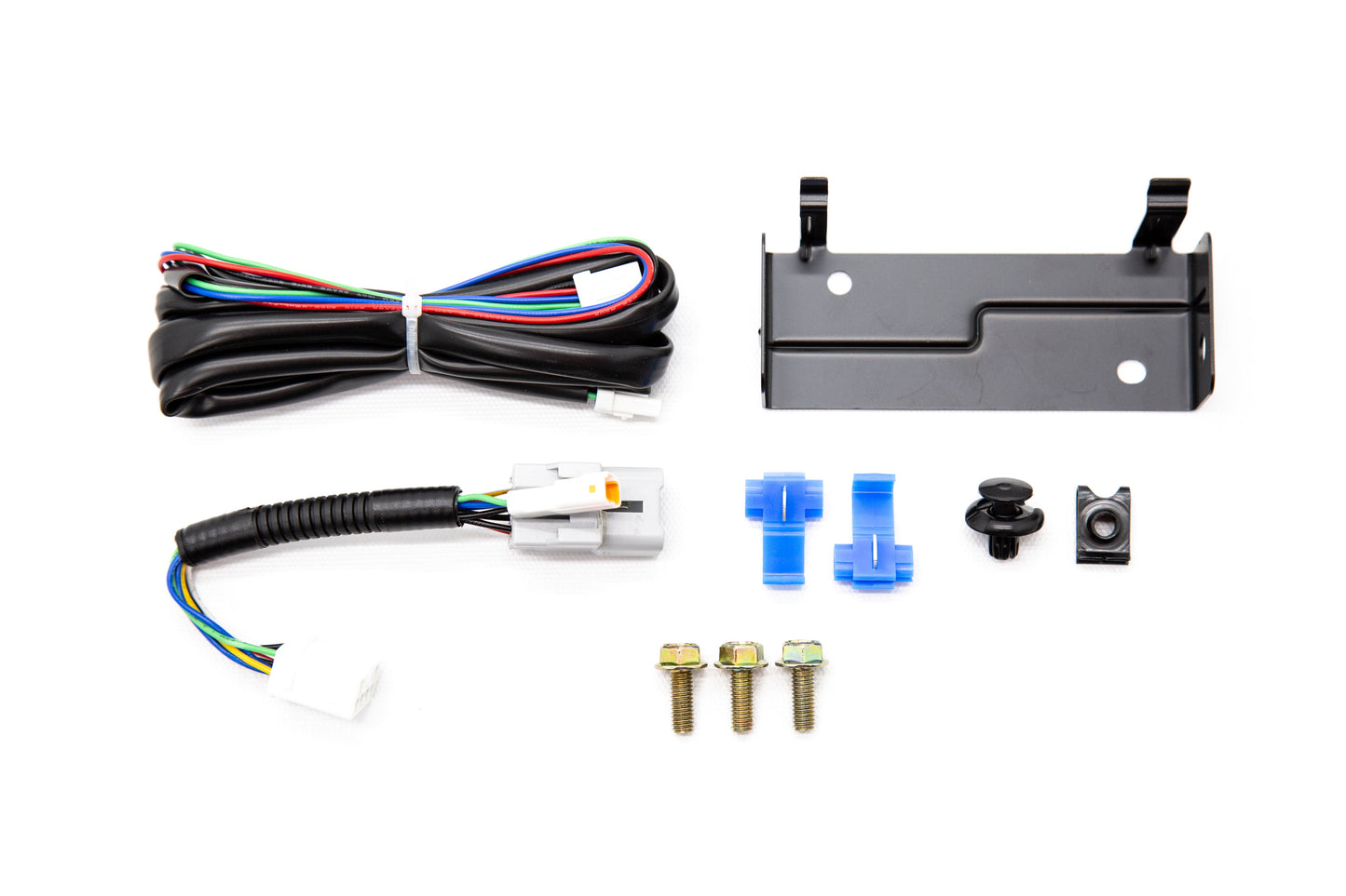 OLM NB+R F1 Rear Brake Light (Clear Lens, Gloss Black Base, White Bar) - 15+ WRX / STI