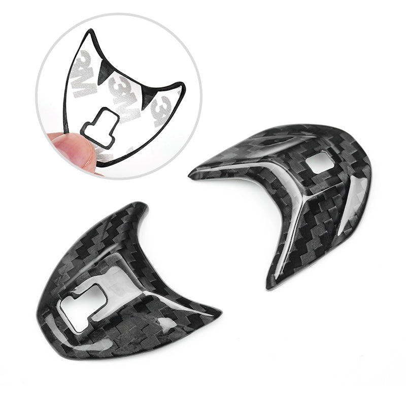 20+ Corvette C8 Platinum Series Dry Carbon Fiber Gear Selector Button Covers w/ Gloss Finish by CPG