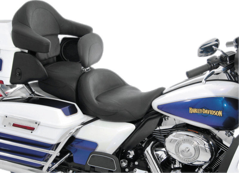 Mustang 08-21 Harley Electra Glide, Rd Glide, Rd King ,Str Glide Super Touring 1PC Seat - Black