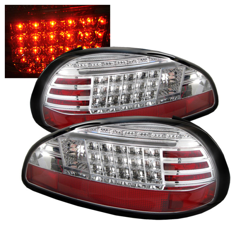SPYDER Pontiac Grand Prix 97-03 LED Tail Lights Chrome ALT-YD-PGP97-LE