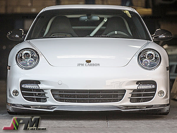 TA Style Carbon Fiber Front Lip Fits For 2006-2012 Porsche 911 997 Turbo Only