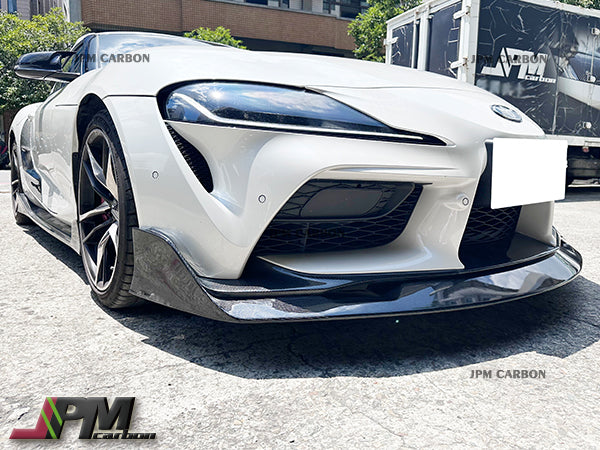 AG Style Carbon Fiber Front Add-on Lip Fits For 2019-2024 Toyota GR Supra A90 A91 Only