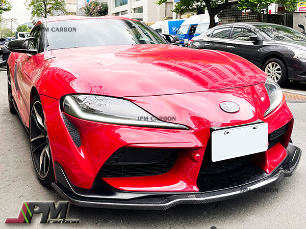 MX2 Style Carbon Fiber Front Add-on Lip Fits For 2019-2024 Toyota GR Supra A90 A91