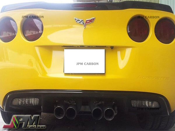 ZR1 Style Carbon Fiber Rear Diffuser Fits For 2005-2013 Corvette C6 Z06 ZR1