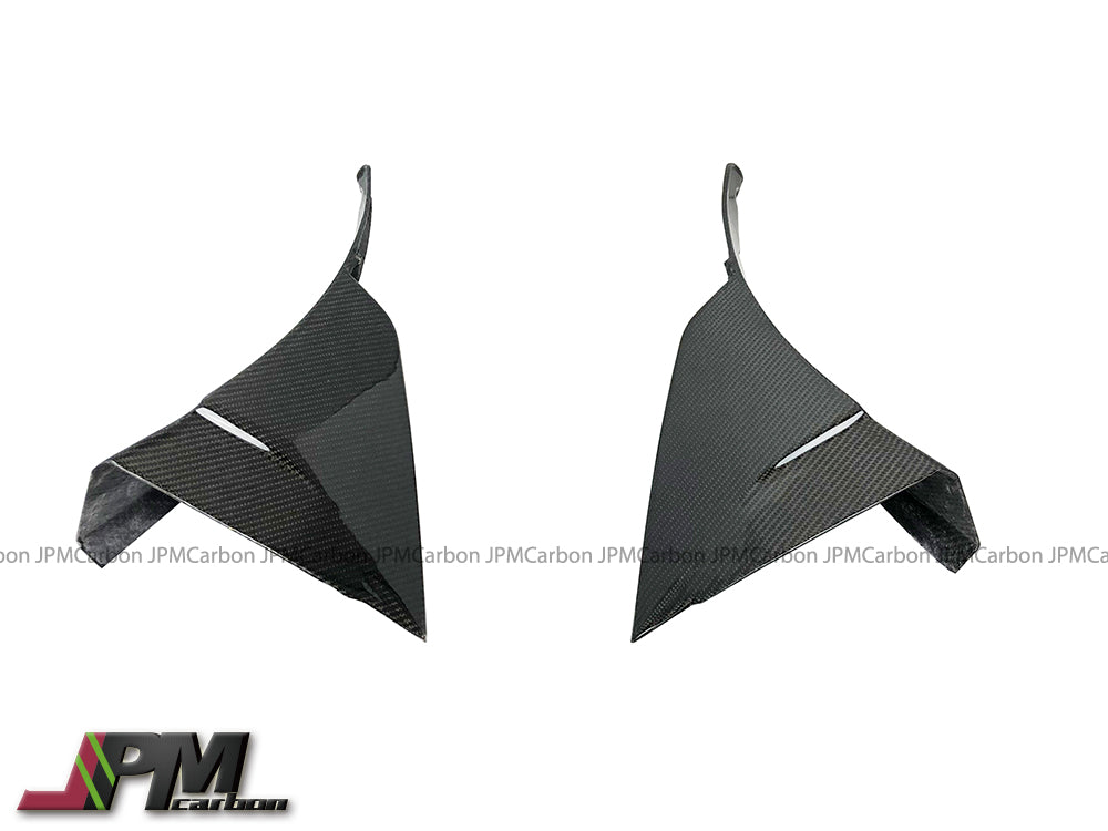 Carbon Fiber Tow Sides Winglets Fits For 2014-2019 Chevrolet Corvette C7 w/ Replica ZR1 Bumper