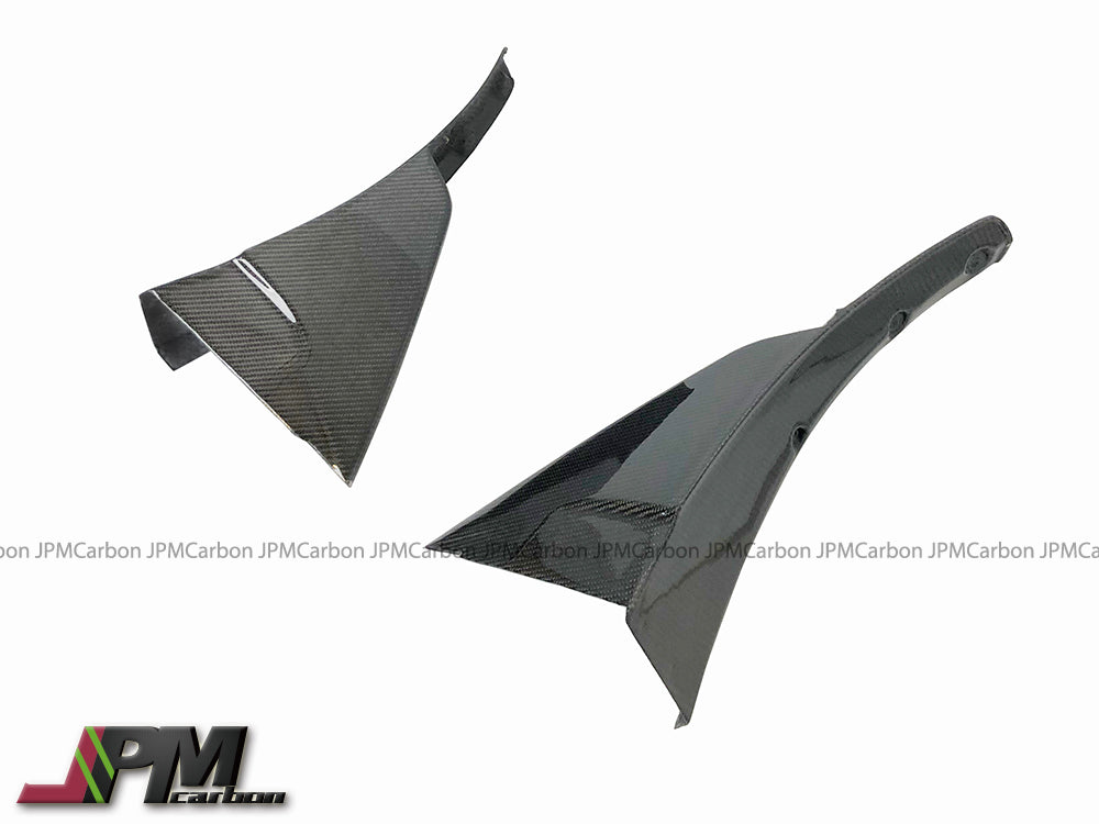 Carbon Fiber Tow Sides Winglets Fits For 2014-2019 Chevrolet Corvette C7 w/ Replica ZR1 Bumper