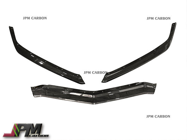 Z51 Style Carbon Fiber Front Bumper Add-on Lip Fits For 2020-2025 Chevrolet Corvette Stingray & Z51 Only