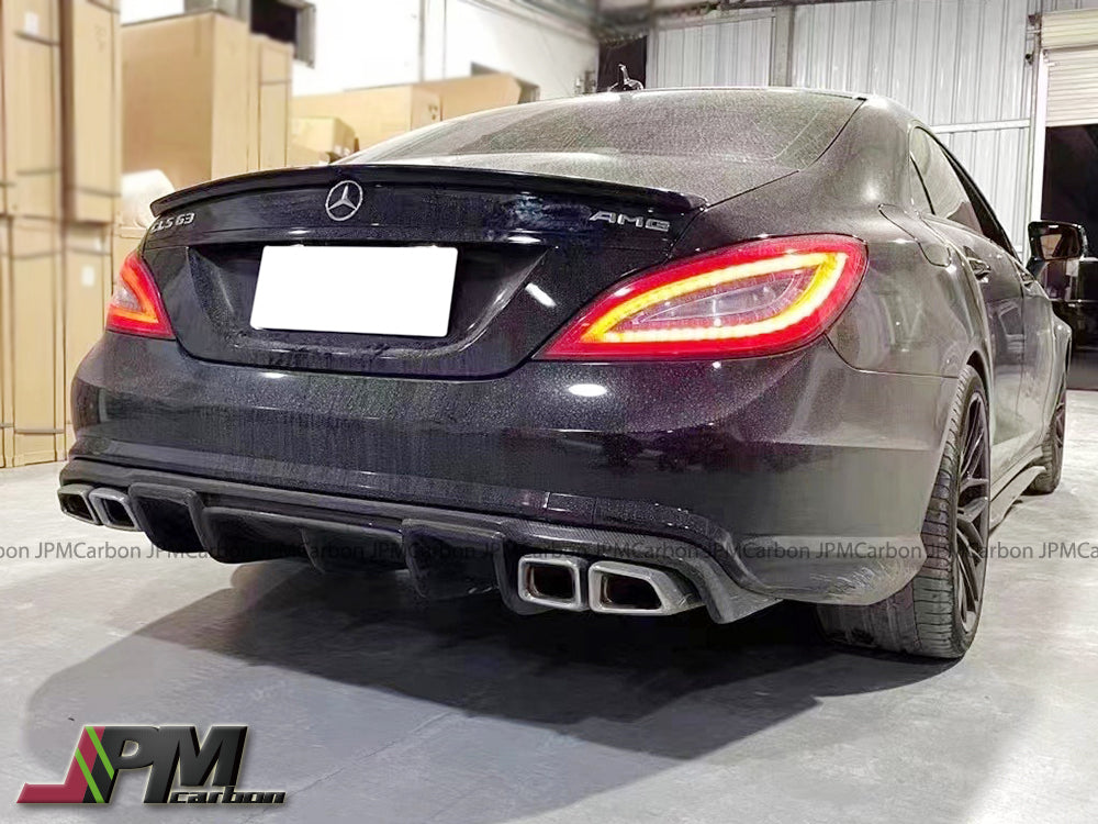 RT Style Carbon Fiber Rear Diffuser Fits For 2011-2014 Mercedes-Benz W218 CLS-Class with AMG Sport Package Only (Copy)