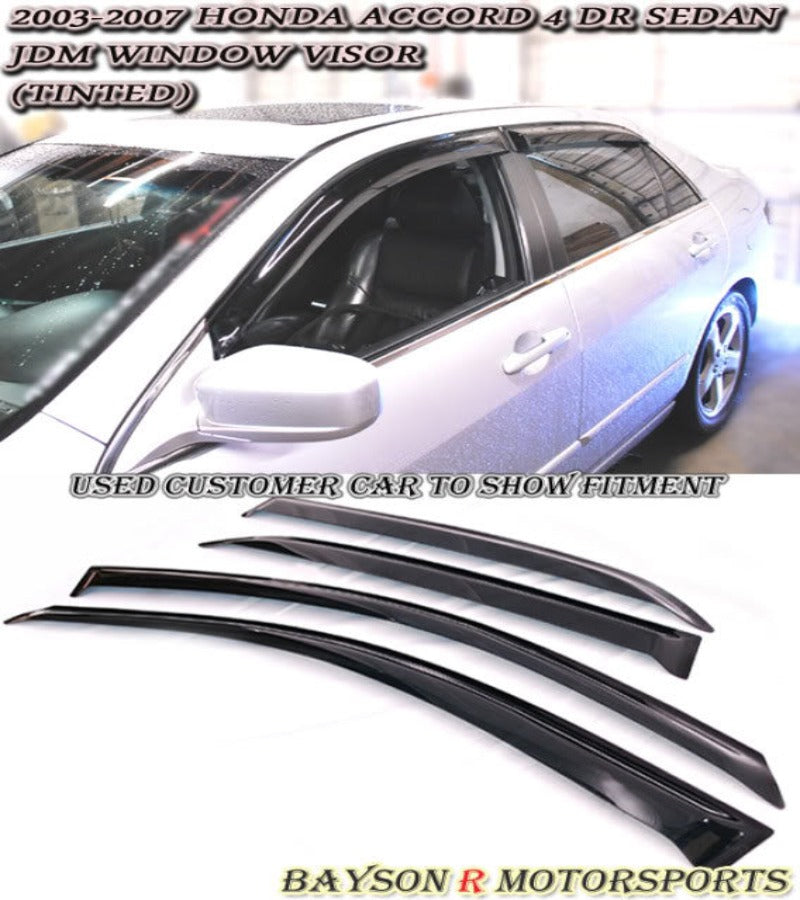 JDM Style Window Visors 2003-2007 Honda Accord (4Dr Sedan)