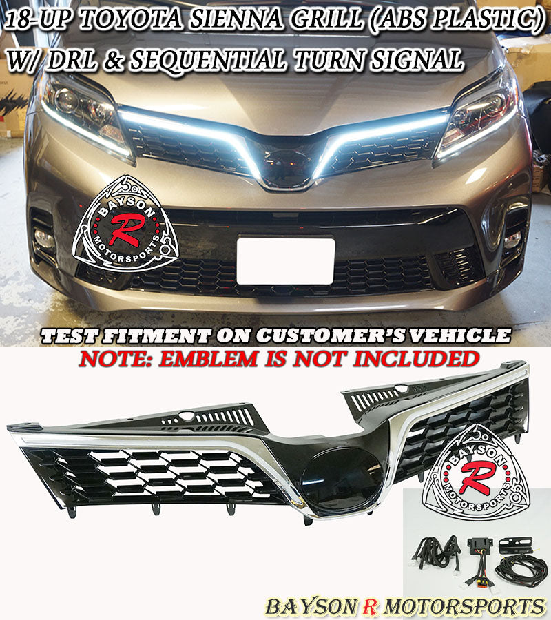 CityKruiser Front Grille W/ LED For 2018-2020 Toyota Sienna