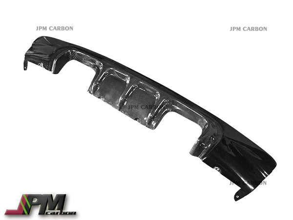 V Style Carbon Fiber Rear Diffuser with Gloss Black Outer Fits For 2001-2006 BMW E46 M3 Coupe Only