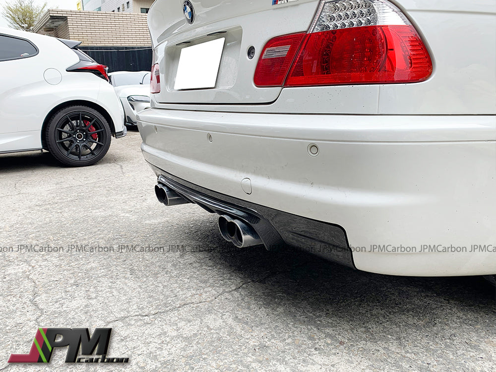 V Style Carbon Fiber Rear Diffuser Fits For 2001-2006 BMW E46 M3 Coupe Only