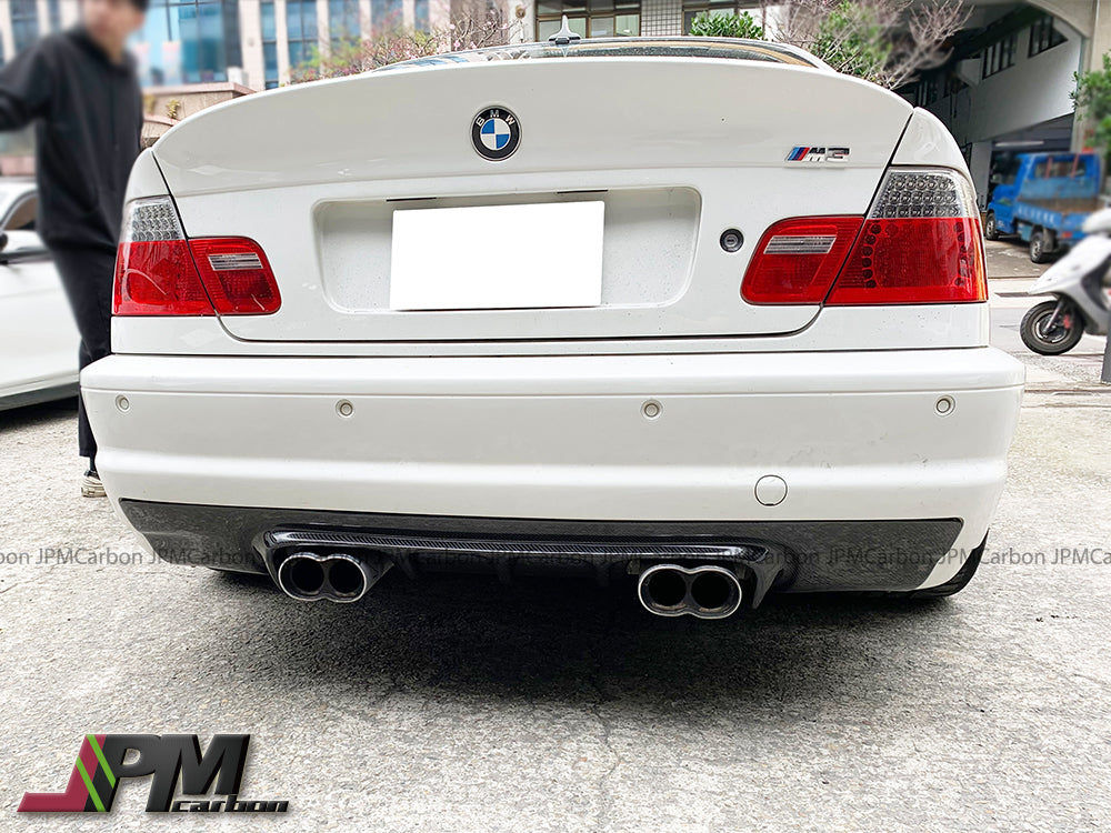 V Style Carbon Fiber Rear Diffuser Fits For 2001-2006 BMW E46 M3 Coupe Only