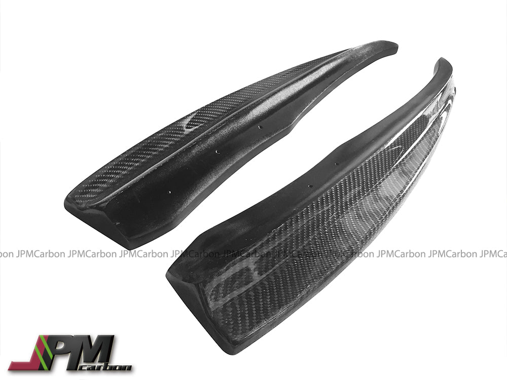 DP Style Carbon Fiber Rear Add-on Splitter Lips Fits For 2004-2010 BMW E60 5-Series with M-Sport Package Only