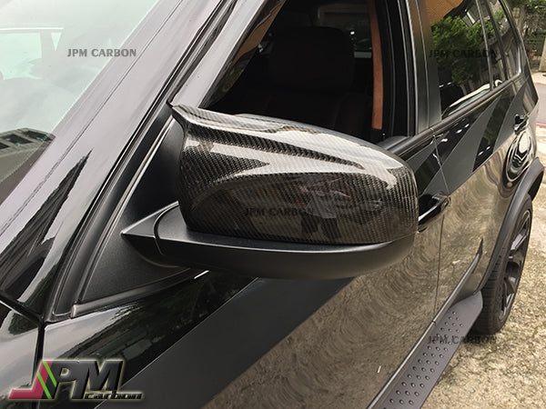 M Style Carbon Fiber Replacement Mirror Covers Fits For 2006-2013 BM E70 X5 & 2008-2013 BMW E71 X6 Only