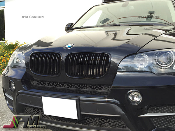 M Style Front Kidney Grille Fits For 2006-2013 BM E70 X5 & 2008-2013 BMW E71 X6 Only
