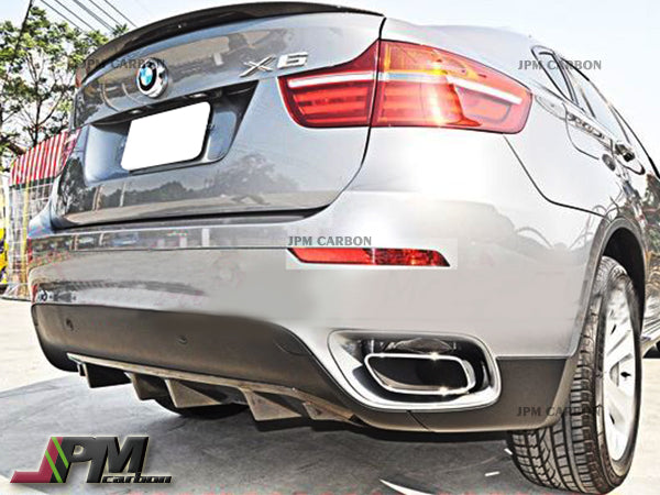 JP Style Carbon Fiber Rear Diffuser Fits For 2008-2014 BMW E71 X6 Only