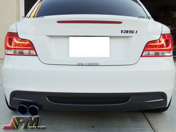 OE Style Carbon Fiber Rear Diffuser (For Left Dual Tips) Fits For 2008-2013 BMW E82 M-Sport Only