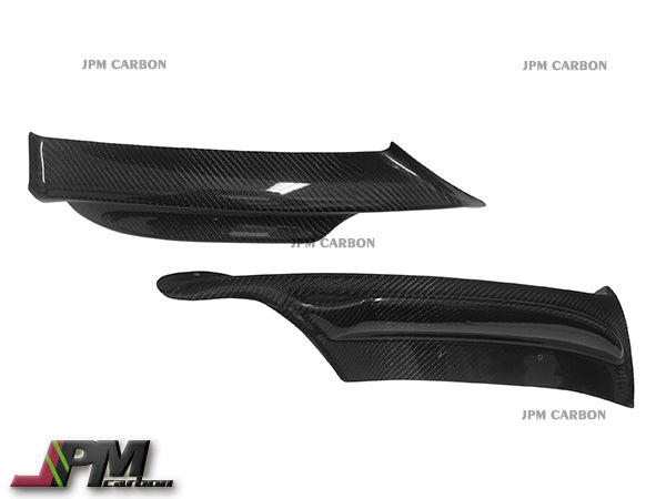 DP Style Carbon Fiber Front Bumper Add-on Splitters Fits For 2005-2008 BMW E90 Pre-facelift with M-Sport Package Only