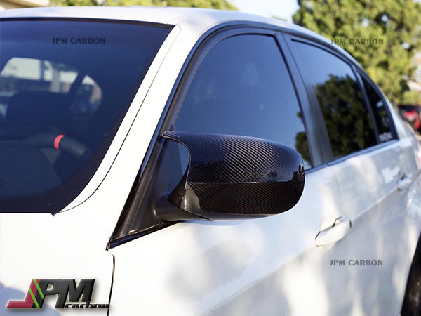 M3 Style Carbon Fiber Replacement Mirror Covers Fits For 2011-2013 BMW E92 E93 LCI Only