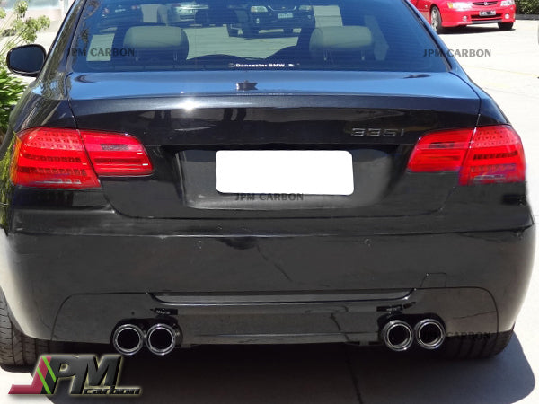HM Style Carbon Fiber Rear Diffuser (For Quad Exhaust Tips) Fits For 2008-2013 BMW E92 E93 M-Sport Only