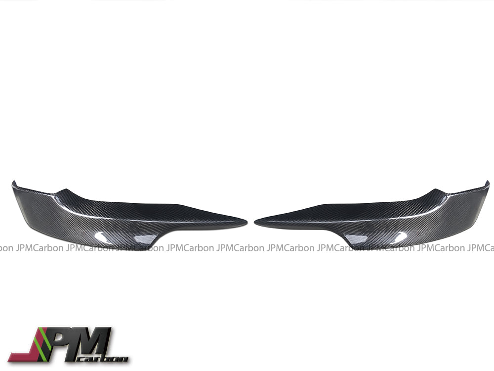 P Style Carbon Fiber Front Add-on Splitter Lips Fits For 2008-2010 BMW E92 E93 Pre-facelift M-Sport Only