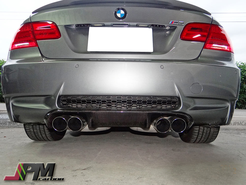 3D II Style Carbon Fiber Rear Diffuser with Dual Exhaust Cutouts for 2008-2013 BMW E92 E93 M3 Only