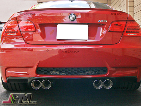 V Style Carbon Fiber Rear Diffuser Fits For 2008-2013 BMW E92 E93 M3 Only