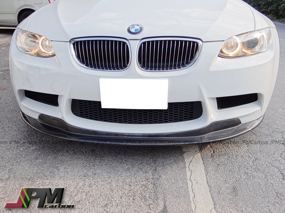 E Style Carbon Fiber Front Bumper Add-on Lip Fits For 2008-2013 BMW E90 E92 E93 M3 Only