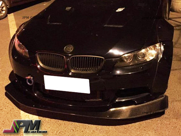 LB Style Carbon Fiber Front Bumper Add-on Lip Fits For 2008-2013 BMW E90 E92 E93 M3 Only