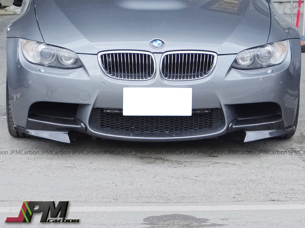 P Style Carbon Fiber Front Add-on Splitter Lips Fits For 2008-2012 BMW E92 E93 M3 Only