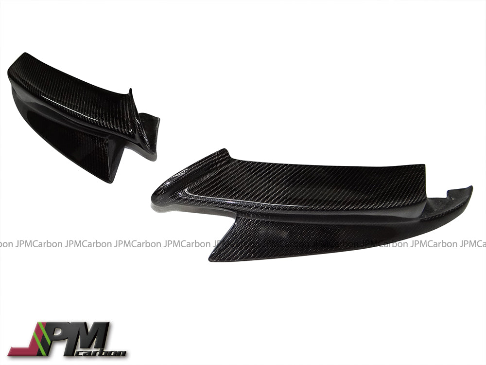 P Style Carbon Fiber Front Add-on Splitter Lips Fits For 2008-2012 BMW E92 E93 M3 Only