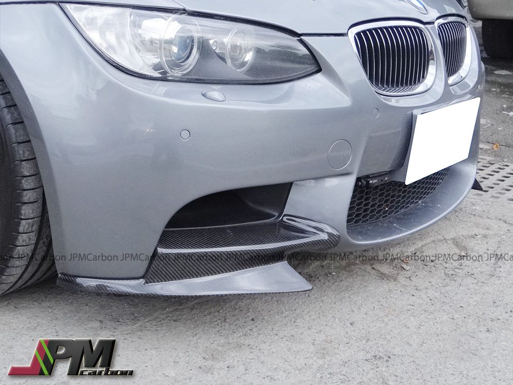 P Style Carbon Fiber Front Add-on Splitter Lips Fits For 2008-2012 BMW E92 E93 M3 Only