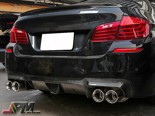 DP Style Carbon Fiber Rear Diffuser Fits For 2011-2016 BMW F10 M5 Only
