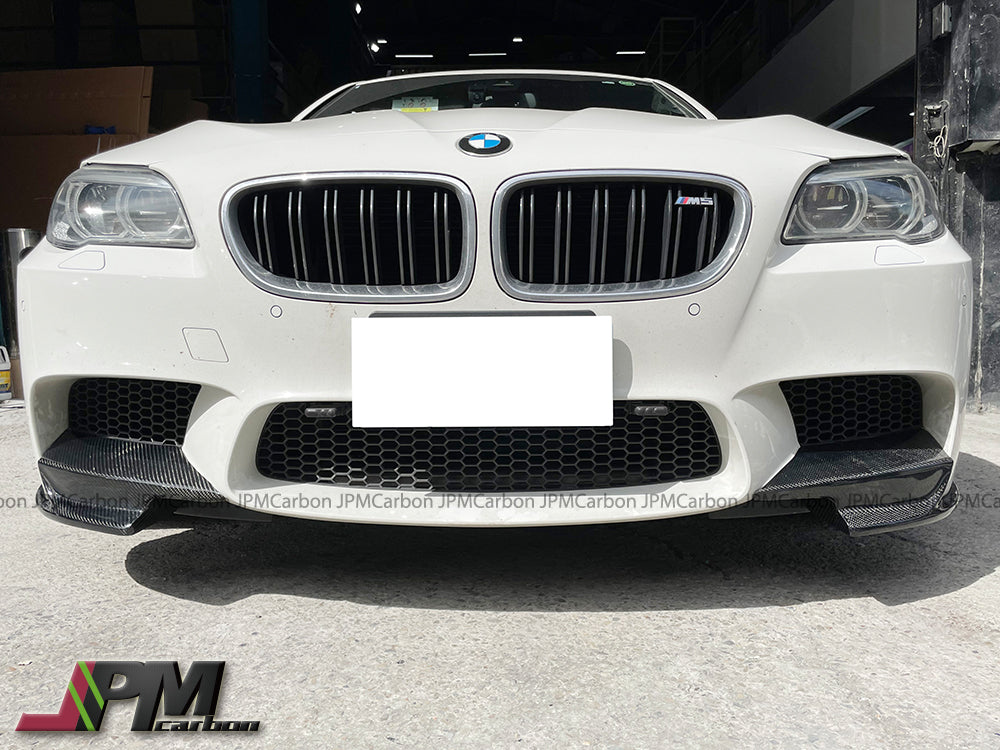 R Style Carbon Fiber Front Splitter Lips Fits For 2011-2016 BMW F10 M5 Only