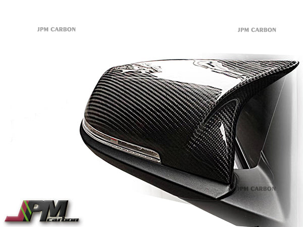 M Style Carbon Fiber Replacement Mirror Covers Fits For 2014-2016 BMW F07 F10 F11 5-Series LCI Only