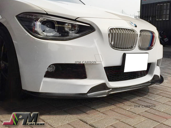 DP2 Style Carbon Fiber Front Bumper Add-on Lip Fits For 2012-2014 BMW F20 F21 1-Series M-Sport Only