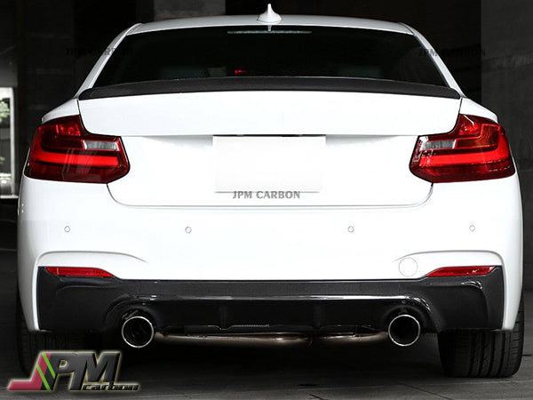 3D Style Carbon Fiber Rear Diffuser Fits For 2014-2021 BMW F22 M-Sport Only