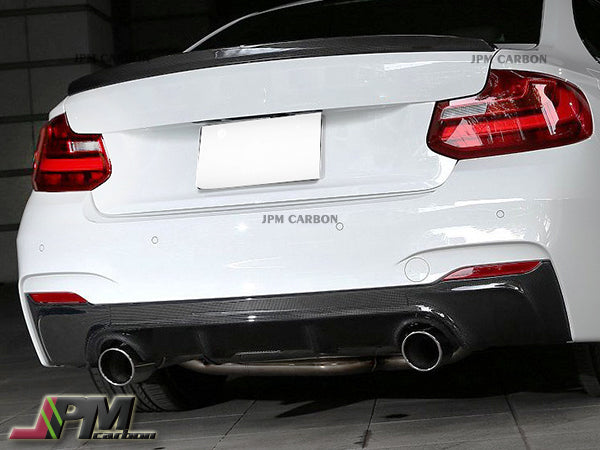 3D Style Carbon Fiber Rear Diffuser Fits For 2014-2021 BMW F22 M-Sport Only