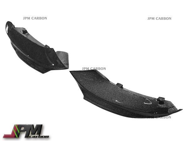 P Style Carbon Fiber Front Bumper Add-on Splitter Lips Fits For 2014-2020 BMW F32 F33 F36 with M-Sport Package Only