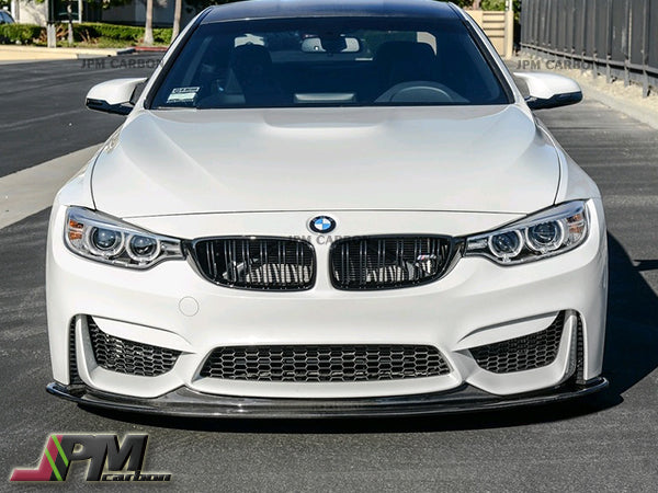 DP Style Carbon Fiber Front Bumper Add-on Lip Fits For 2015-2020 BMW F80 M3 / F82 M4 Only