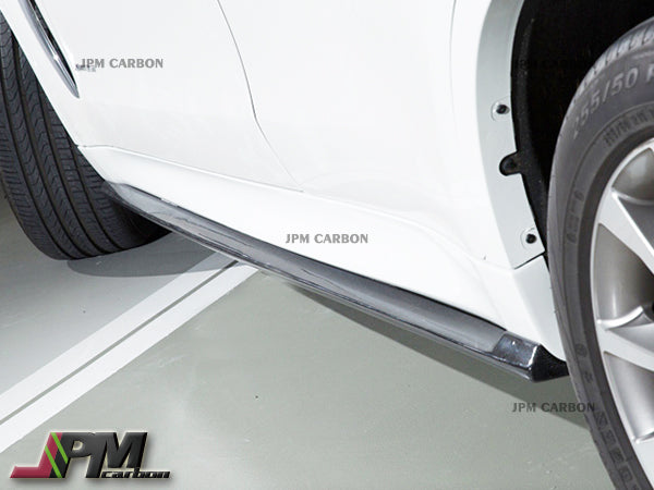3D Style Carbon Fiber Side Skirt Add-on Lips Fits For 2015-2019 BMW F15 X5 & F16 X6 M-Sports
