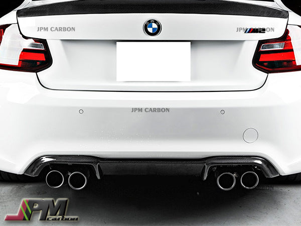 OEM Style Carbon Fiber Rear Diffuser Fits For 2016-2021 BMW F87 M2 Only