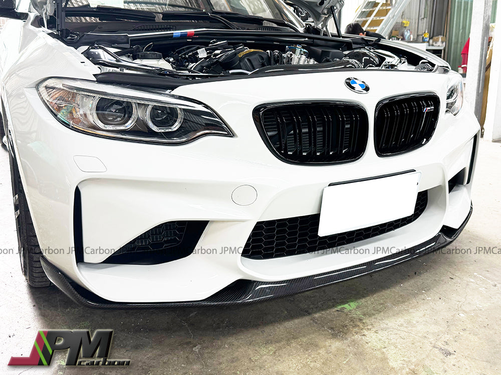 Performance Style Carbon Fiber Front Bumper Add-on Lip Fits For 2015-2018 BMW F87 M2 Only