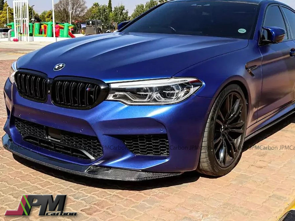 GTS Style Carbon Fiber Front Bumper Add-on Lip Fits For 2018-2020 BMW F90 M5 Only