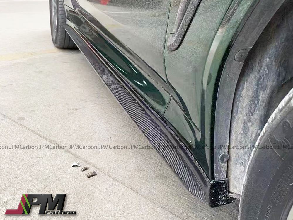3D Style Carbon Fiber Side Skirt Add-on Lips Fits For 2019-2025 BMW F97 X3M / F98 X4M