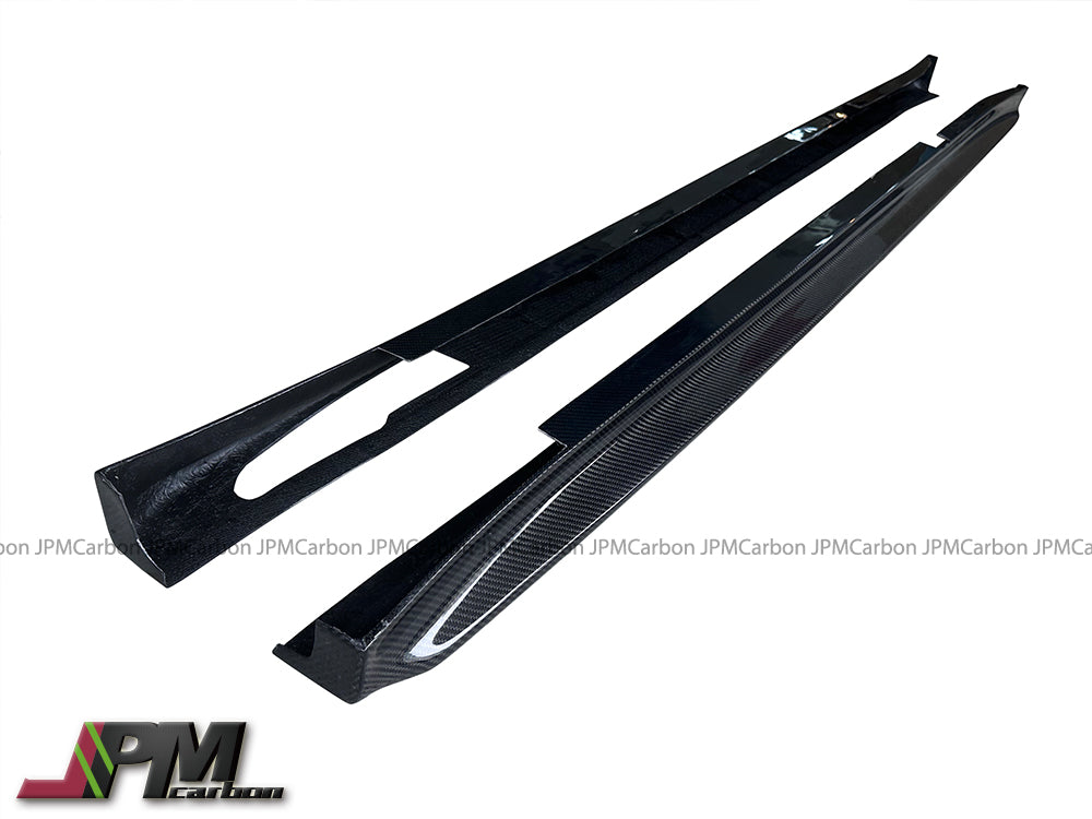 3D Style Carbon Fiber Side Skirt Add-on Lips Fits For 2019-2025 BMW F97 X3M / F98 X4M