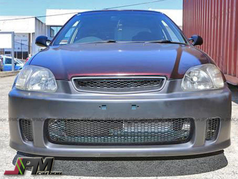 BYS Style Front Bumper For 1996-1998 Honda Civic (2Dr Coupe/3Dr Hatchback/4Dr Sedan)